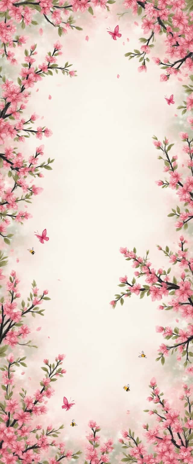 Cherry Blossom Pattern Design Phone Case