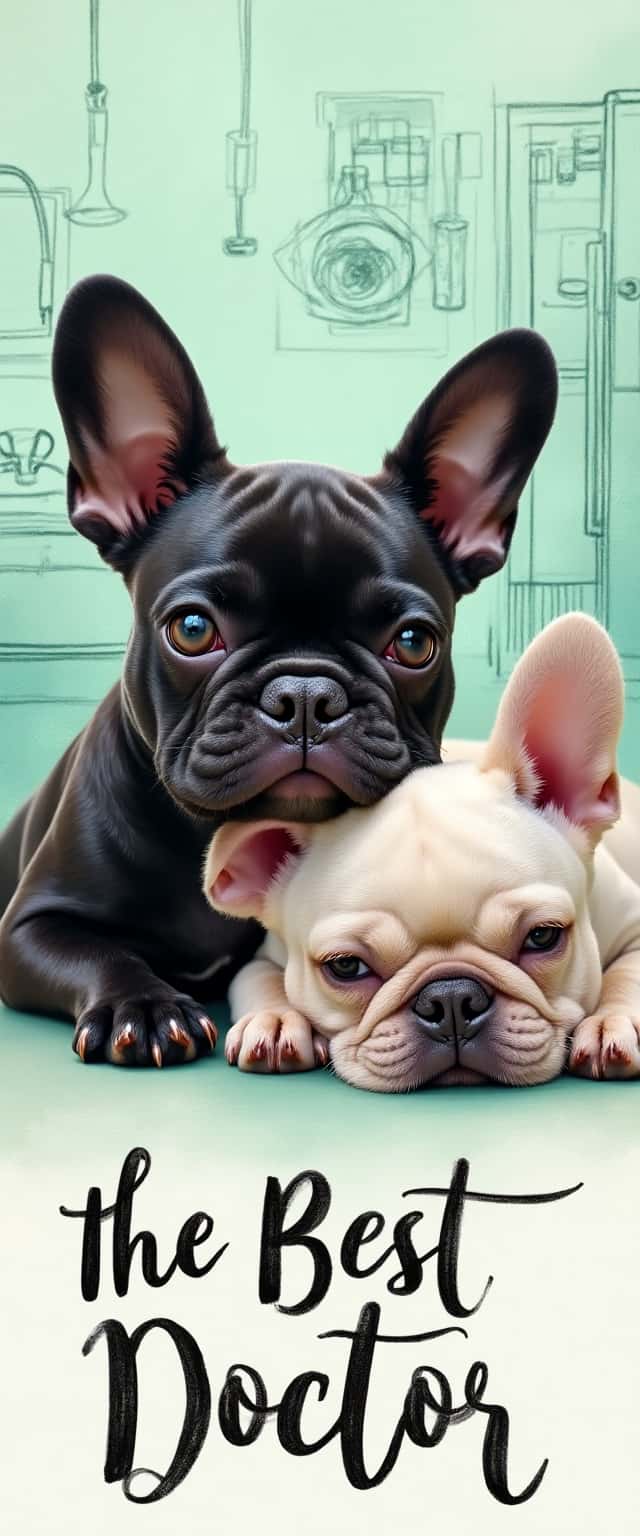 Comic-Style French Bulldog Doctors Phone Case