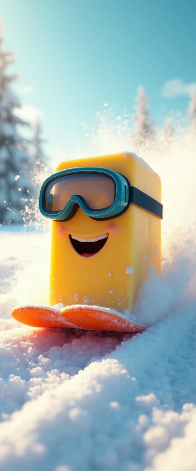 Cheeky Butter on a Sled Phone Case