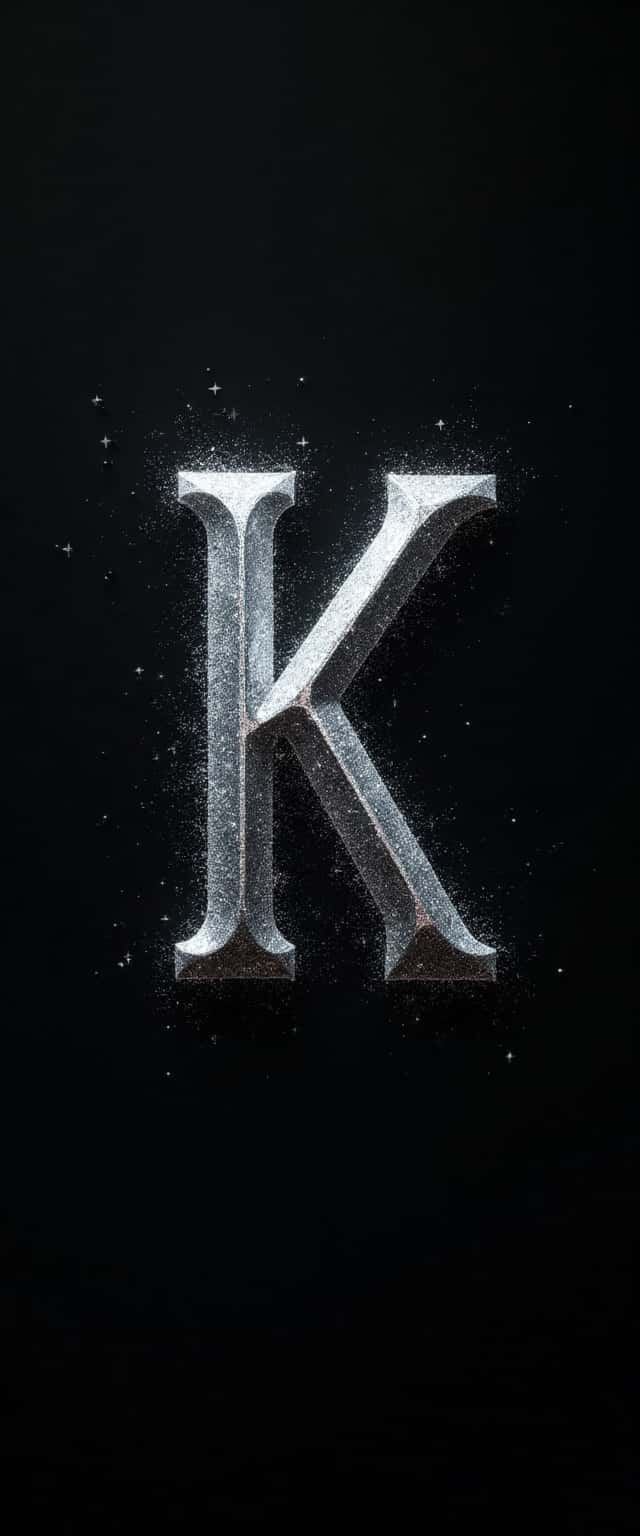 Futuristic Silver K Design Phone Case