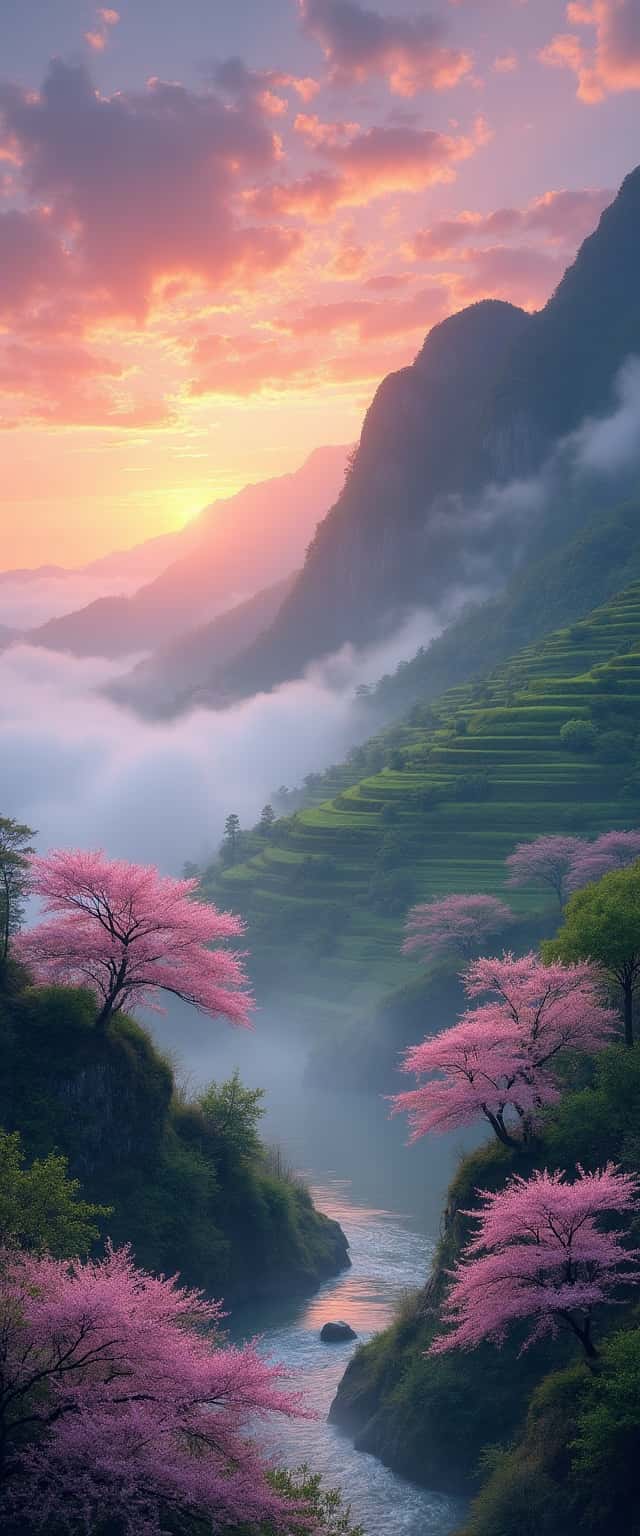 Serene Japanese Landscape Phone Case