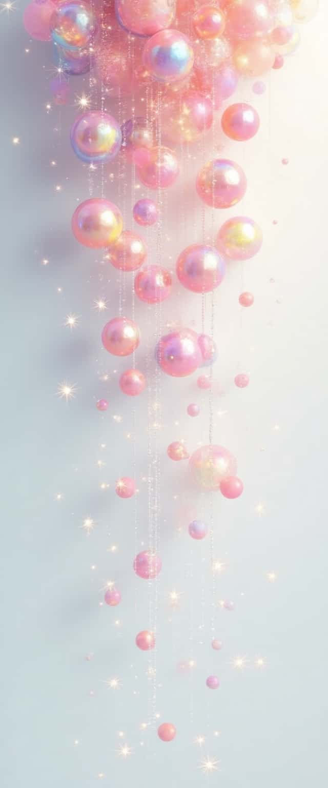 Iridescent Spheres Cascade Design Phone Case