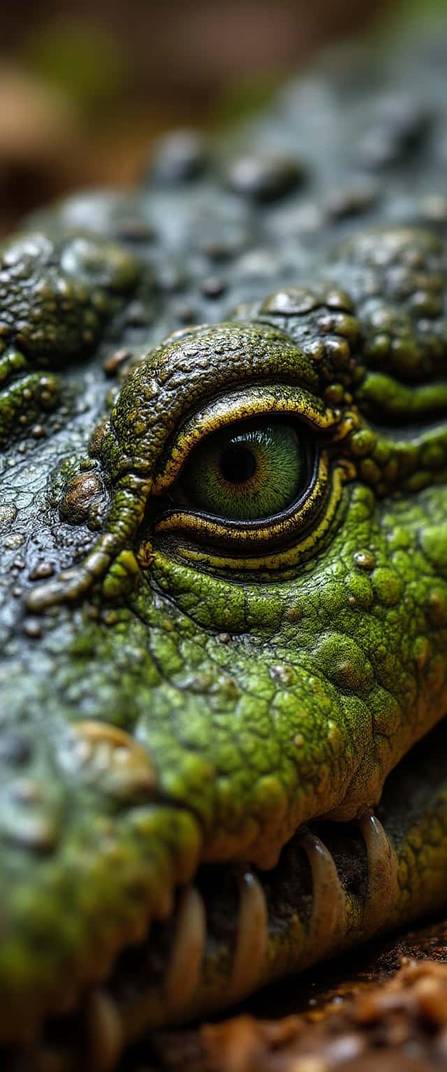 Close-Up of Alligator Eye Phone Case