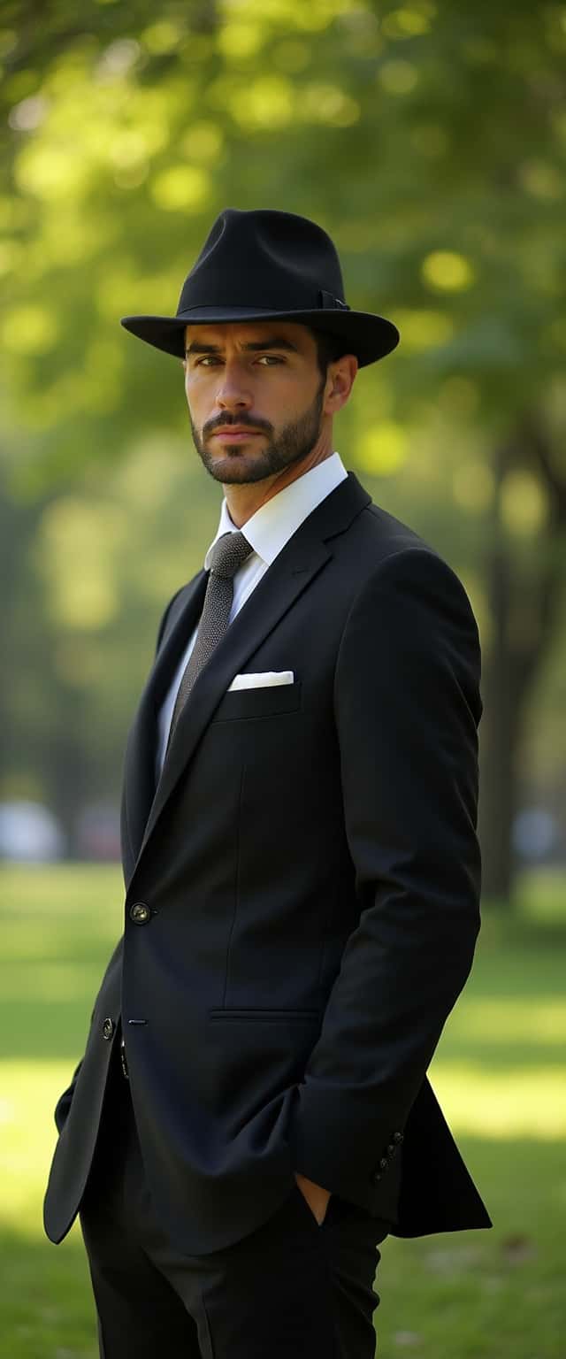 Suave Gentleman in Park Phone Case