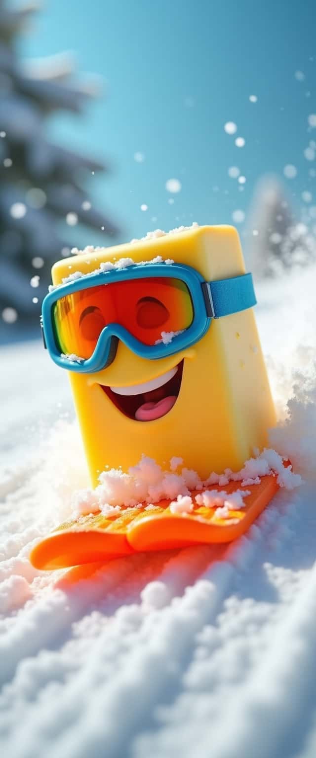Butter Block Sledding Adventure Phone Case