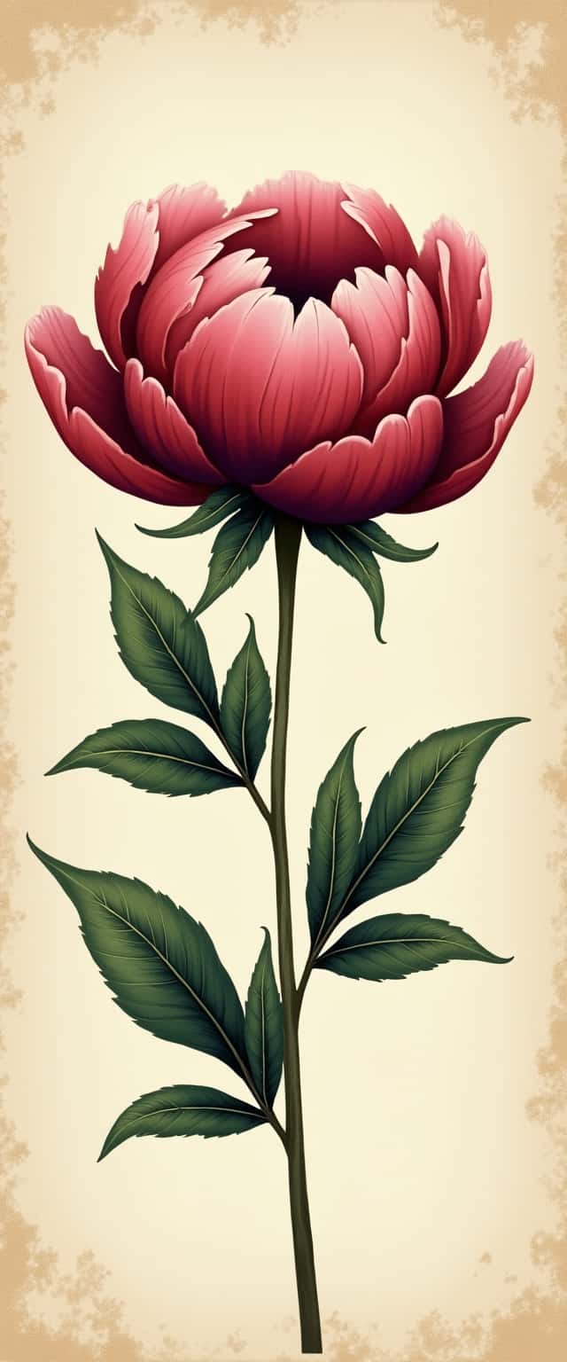 Blooming Burgundy Peony Design Phone Case Blooming Burgundy Peony Design Phone Case