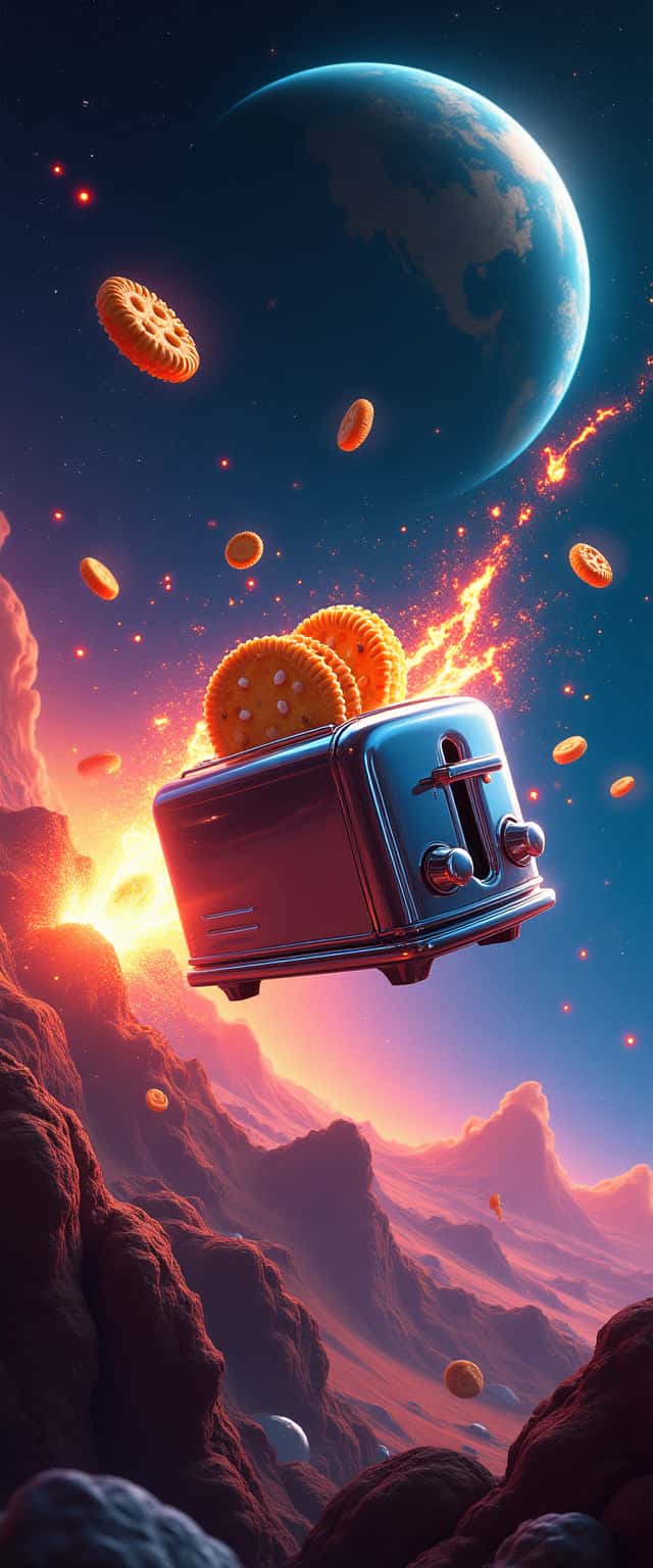 Chrome Toaster Battle Scene Phone Case