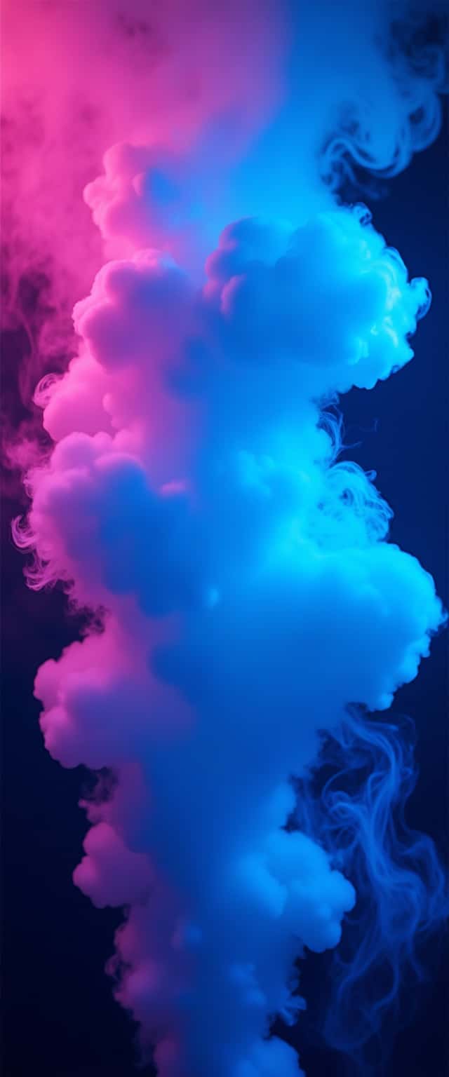 Neon Vapor Cloud Design Phone Case