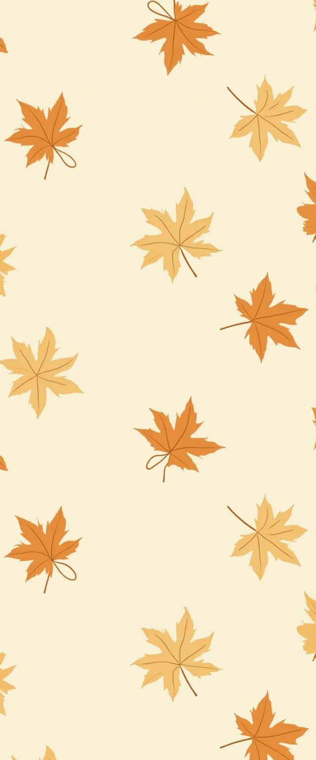 Stylized Maple Leaf Pattern Phone Case