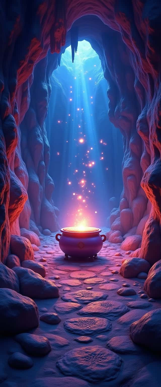 Enchanted Cave with Cauldron Phone Case Enchanted Cave with Cauldron Phone Case