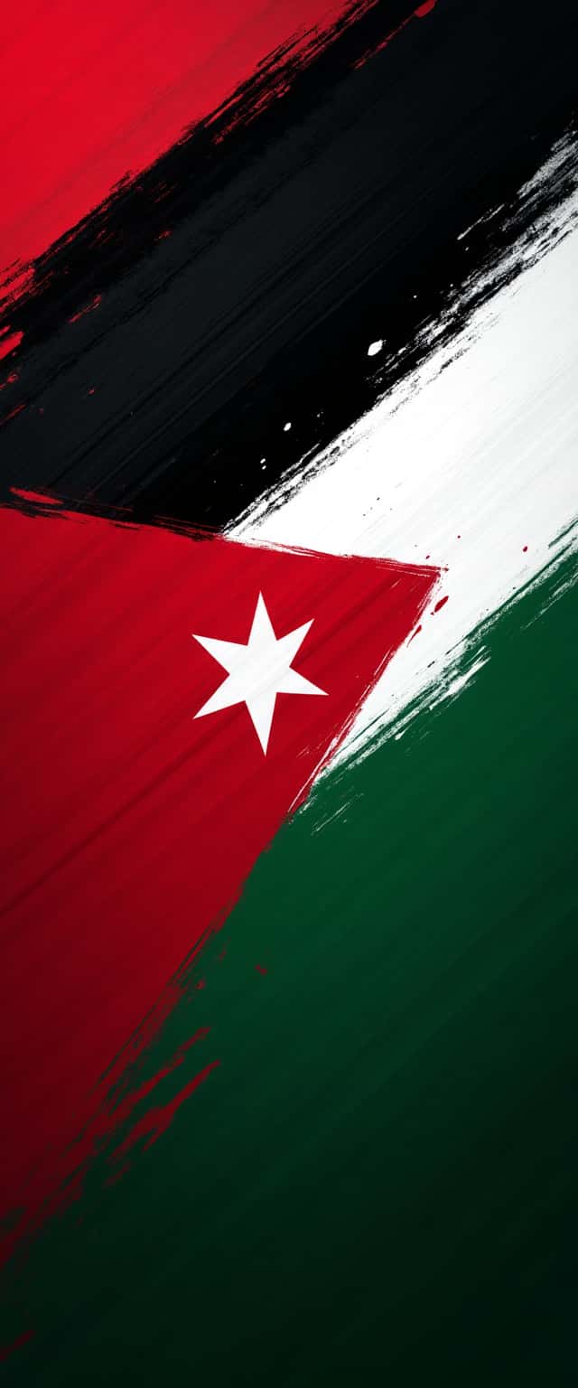 Jordan Flag Brush Stroke Design Phone Case Jordan Flag Brush Stroke Design Phone Case