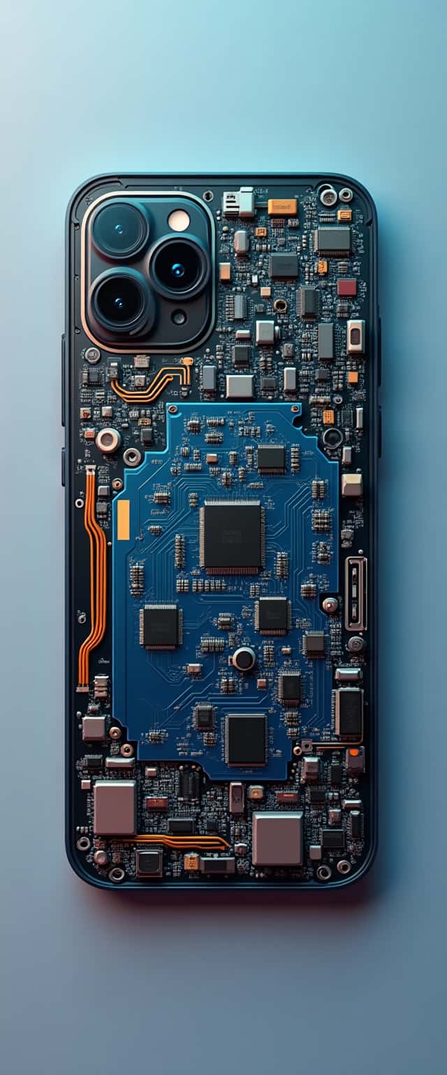 Smartphone Interior Circuit Board Design Phone Case Smartphone Interior Circuit Board Design Phone Case