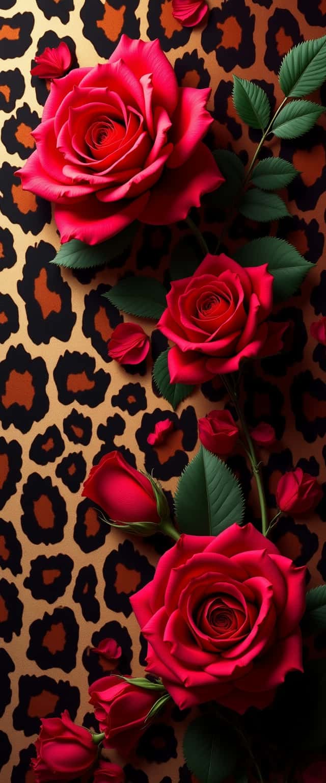 Jungle Roses and Animal Prints Phone Case Jungle Roses and Animal Prints Phone Case