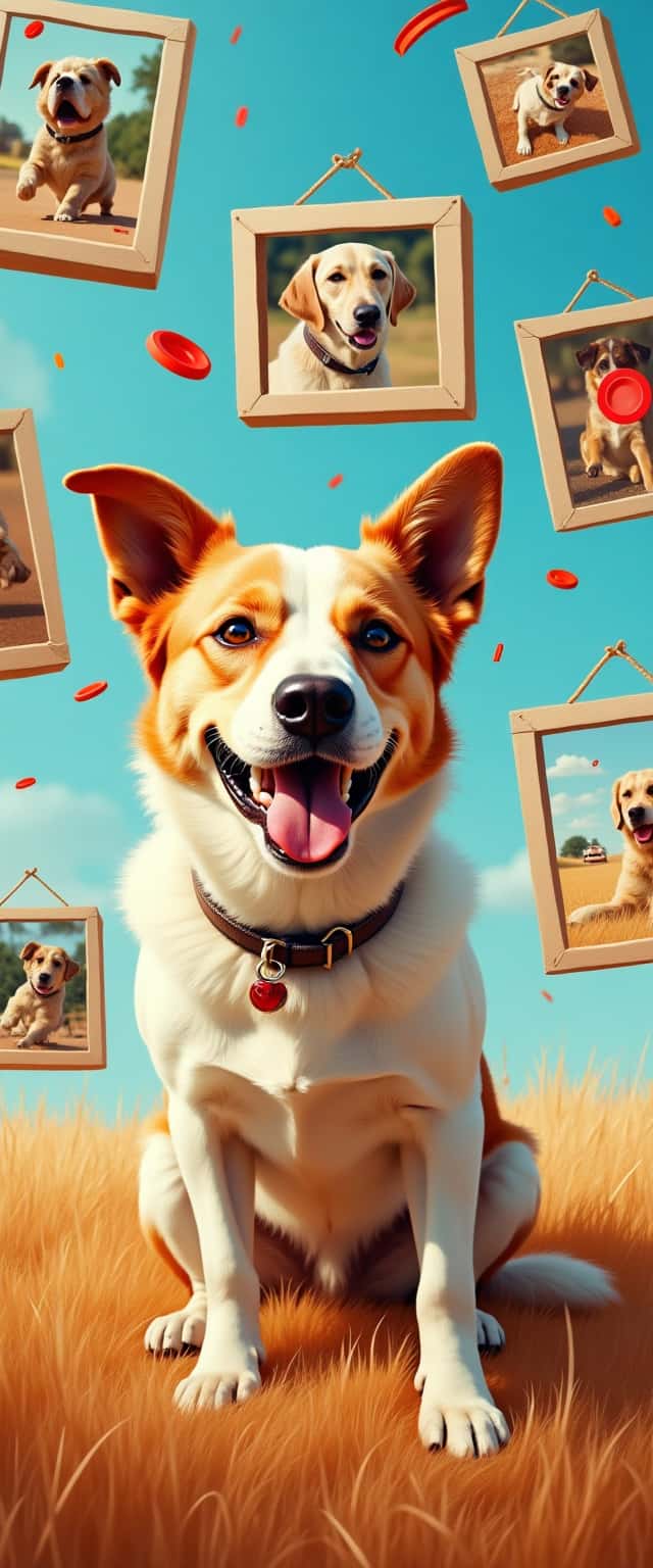 Playful Dog Pattern Design Phone Case