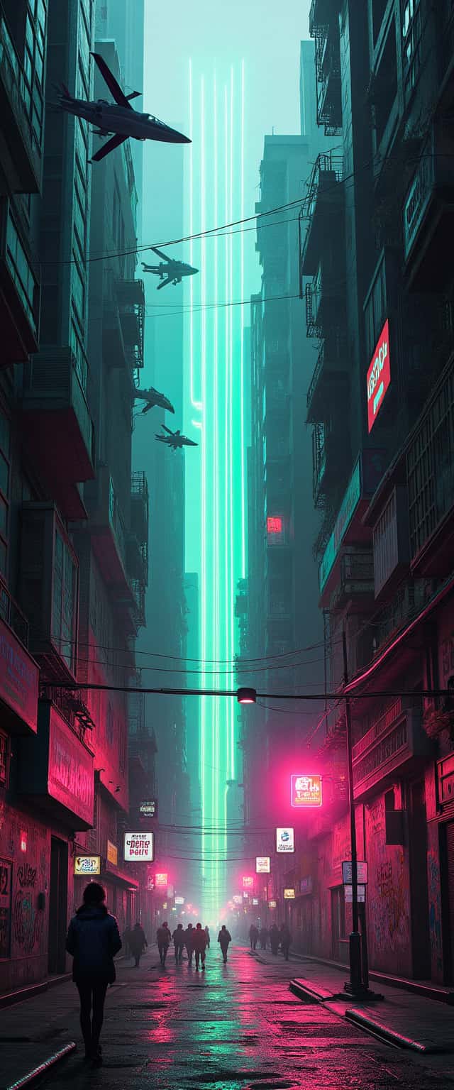 Futuristic Cyber Landscape Design Phone Case Futuristic Cyber Landscape Design Phone Case