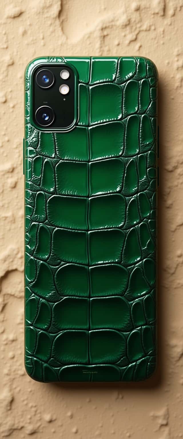 Green Bullfrog Leather Phone Case