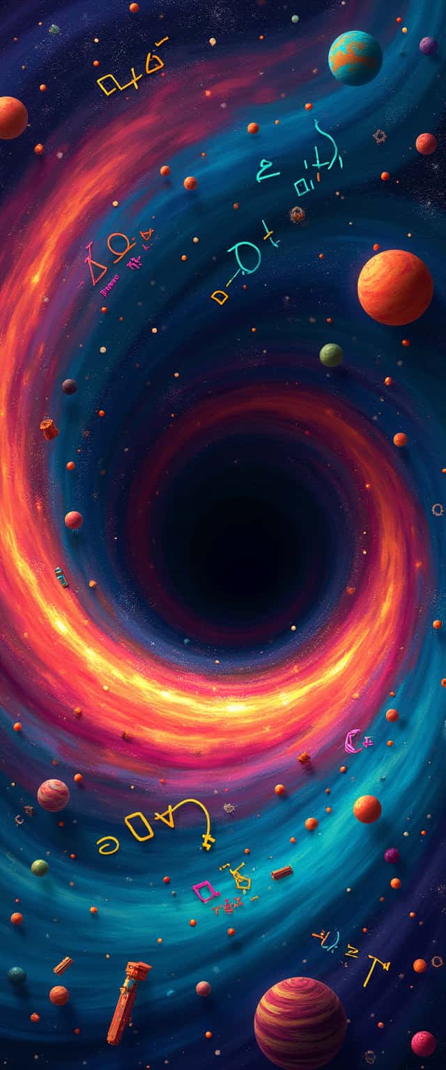 Anthropomorphic Black Hole Design Phone Case Anthropomorphic Black Hole Design Phone Case