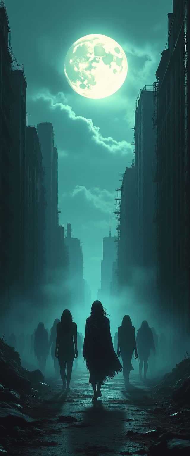 Haunting Urban Landscape With Ghosts Phone Case Haunting Urban Landscape With Ghosts Phone Case