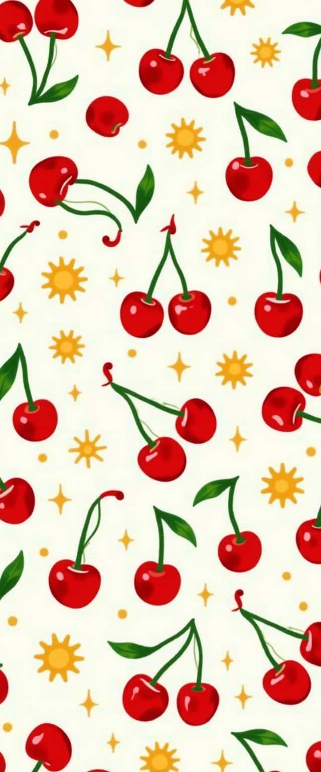 Colorful Cherry Pattern Design Phone Case Colorful Cherry Pattern Design Phone Case