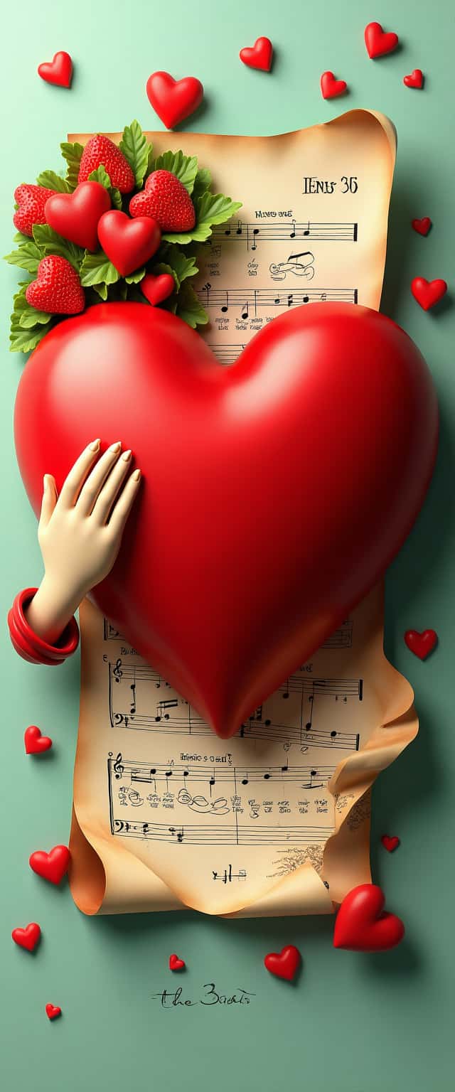 Vintage Heart Salad Delight Phone Case