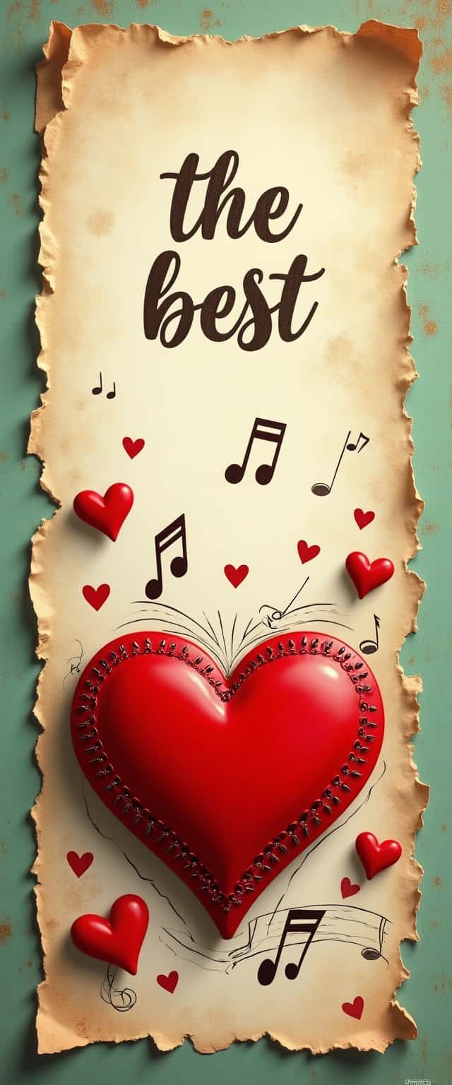 Vintage Heart and Music Design Phone Case Vintage Heart and Music Design Phone Case