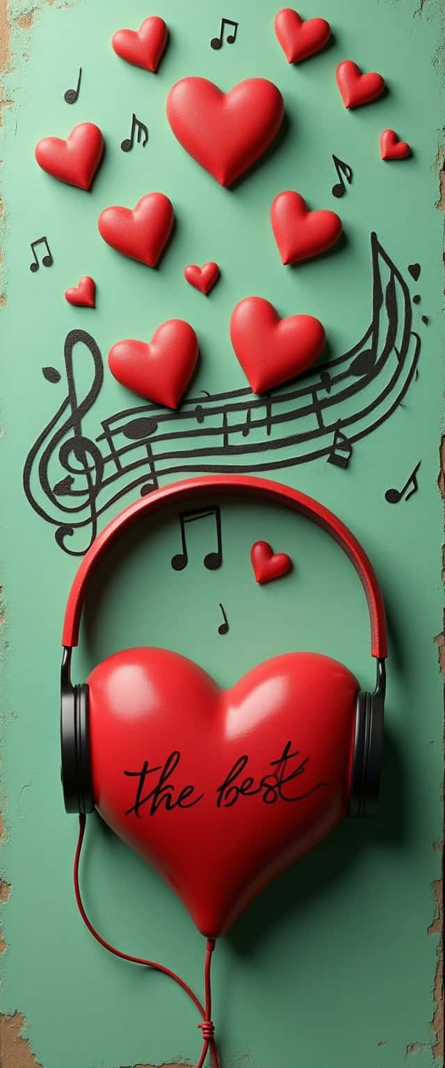 Antique Heart Musical Design Phone Case