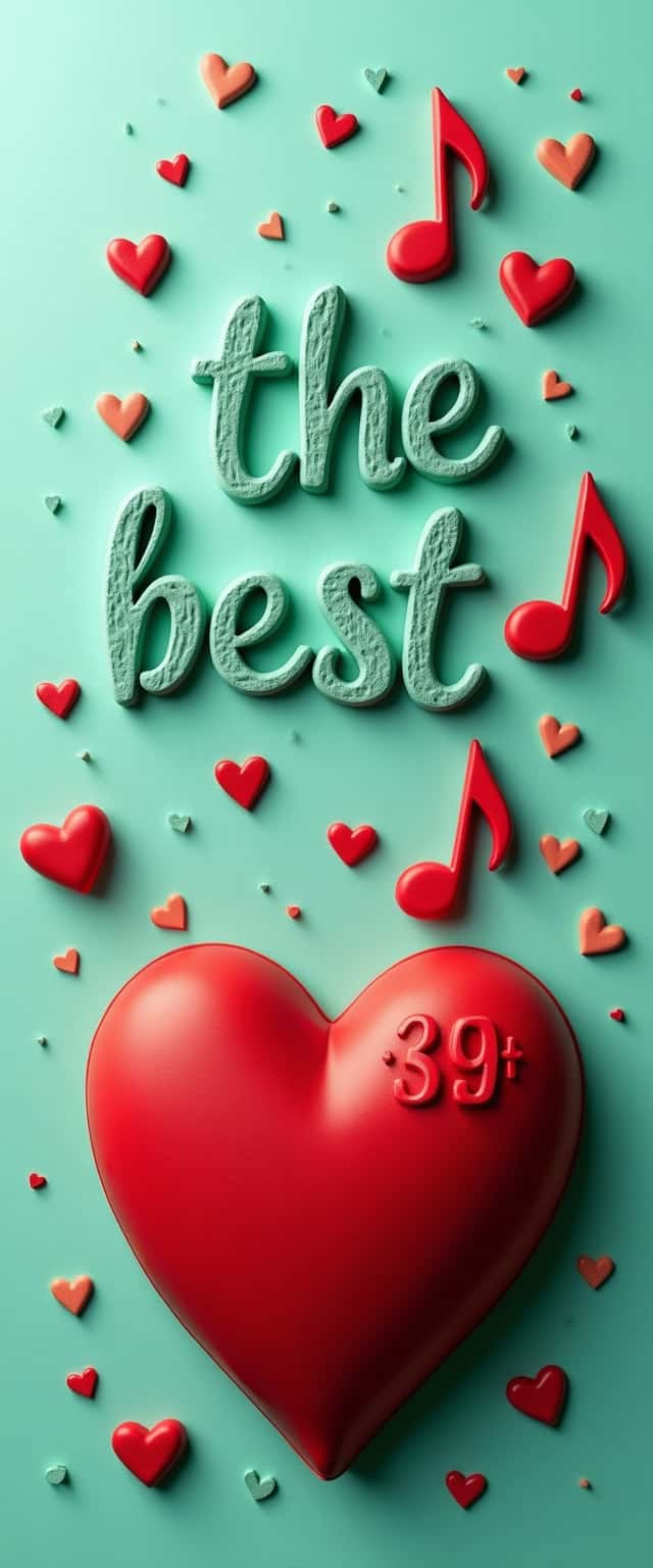 Mint Green Heart Headphones Design Phone Case