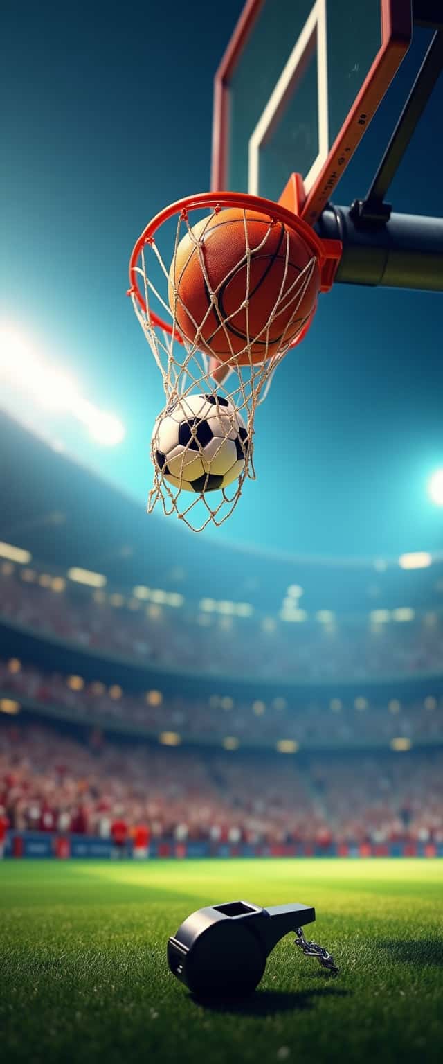 Dynamic Basketball and Soccer Design Phone Case