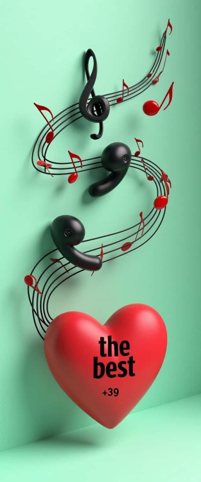 Wireless Earbuds with Musical Elements Phone Case