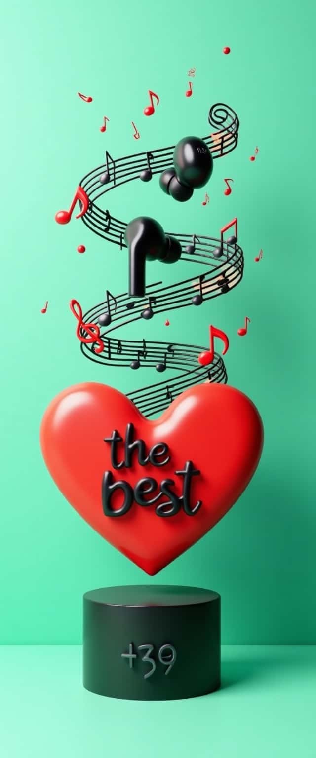 3D Wireless Earbuds with Heart Phone Case 3D Wireless Earbuds with Heart Phone Case