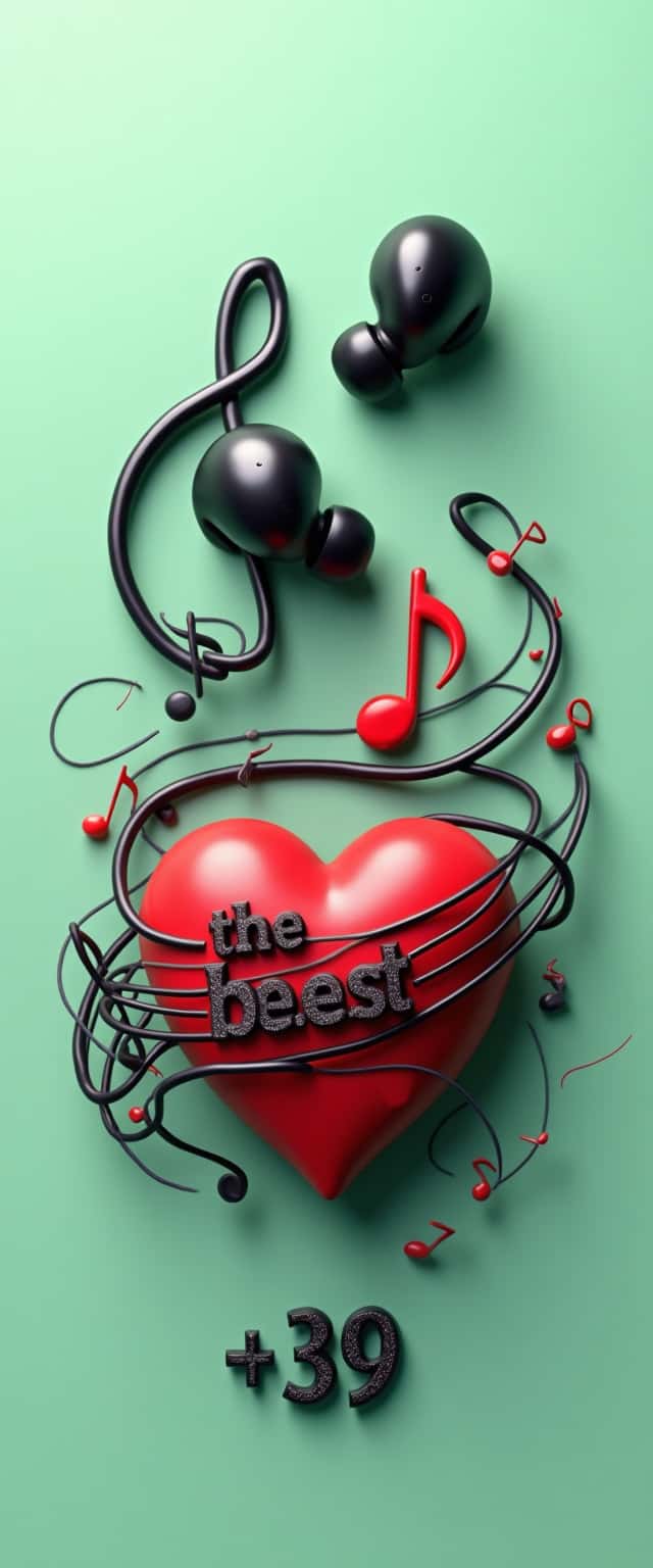 3D Musical Earbuds Design Phone Case