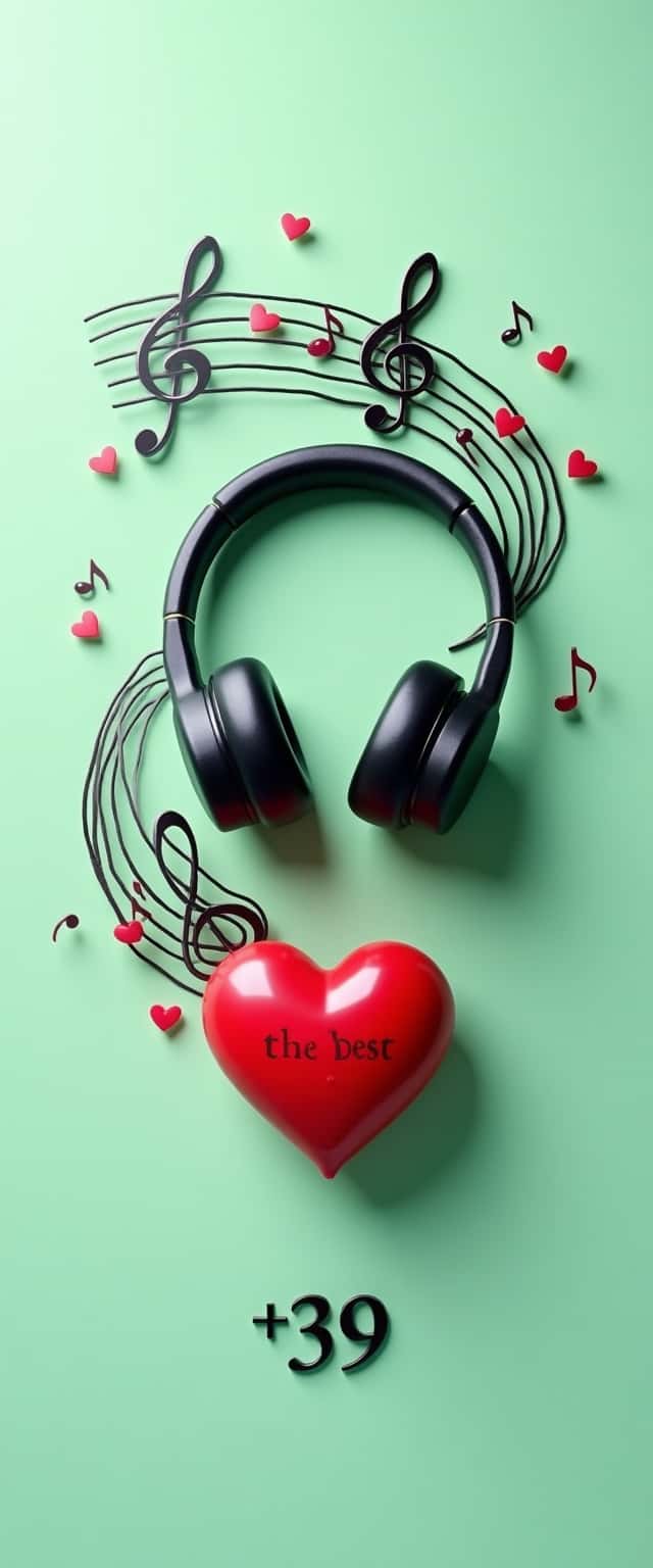 3D Earbuds with Musical Elements Phone Case