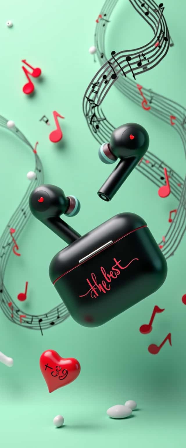 3D Wireless Earbuds Scene Phone Case