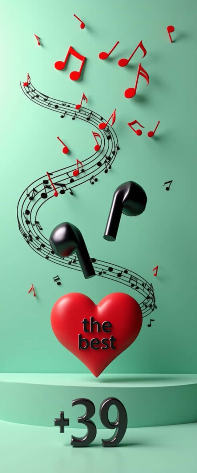 Minimalist Earbuds and Music Design Phone Case Minimalist Earbuds and Music Design Phone Case