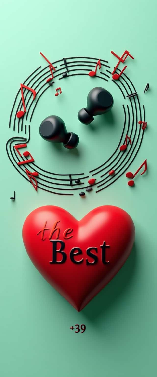 3D Musical Earbuds Design Phone Case