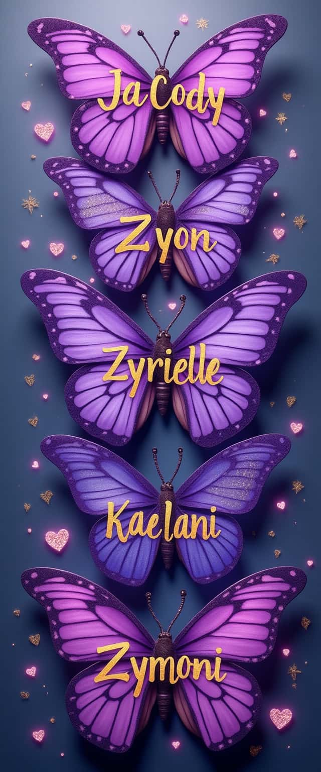 Purple Hearts and Butterflies Design Phone Case Purple Hearts and Butterflies Design Phone Case