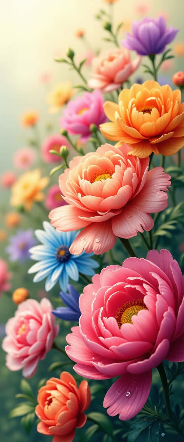 Close-Up Floral Garden Design Phone Case Close-Up Floral Garden Design Phone Case